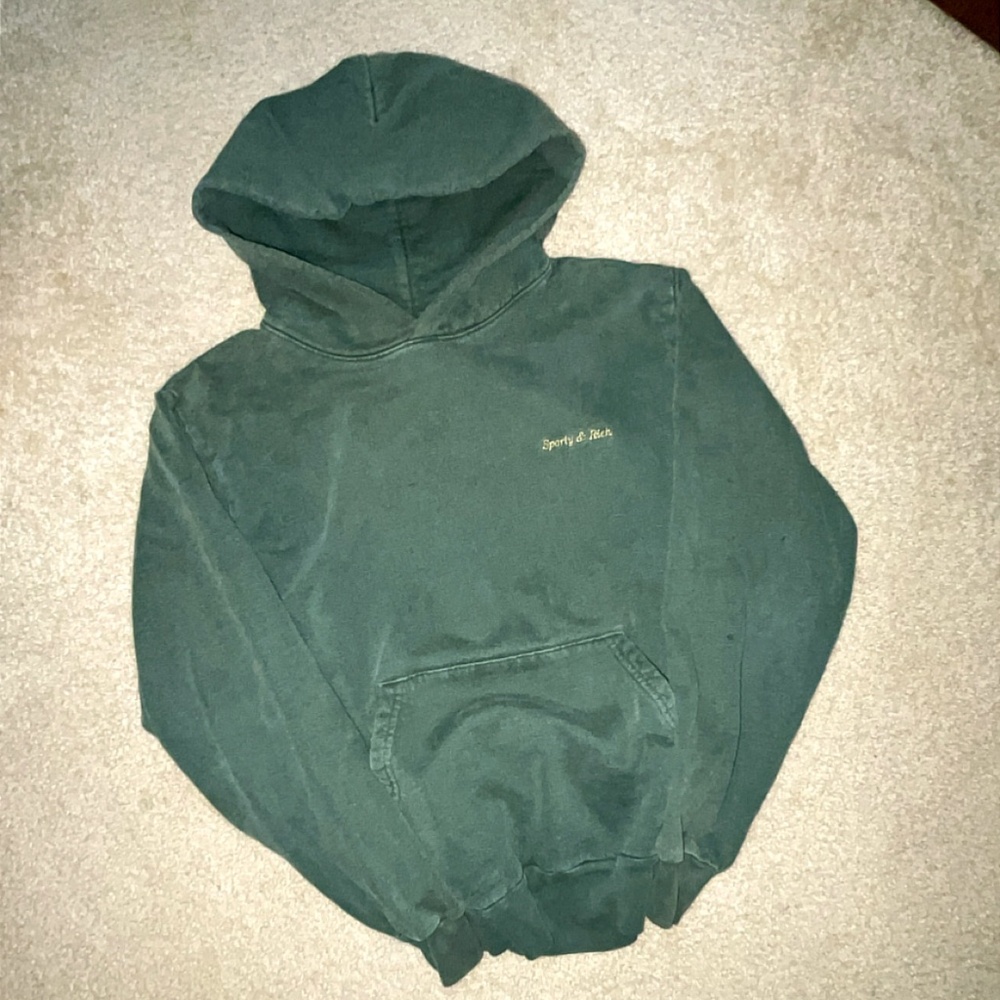 Sporty & Rich dark green hoodie size small